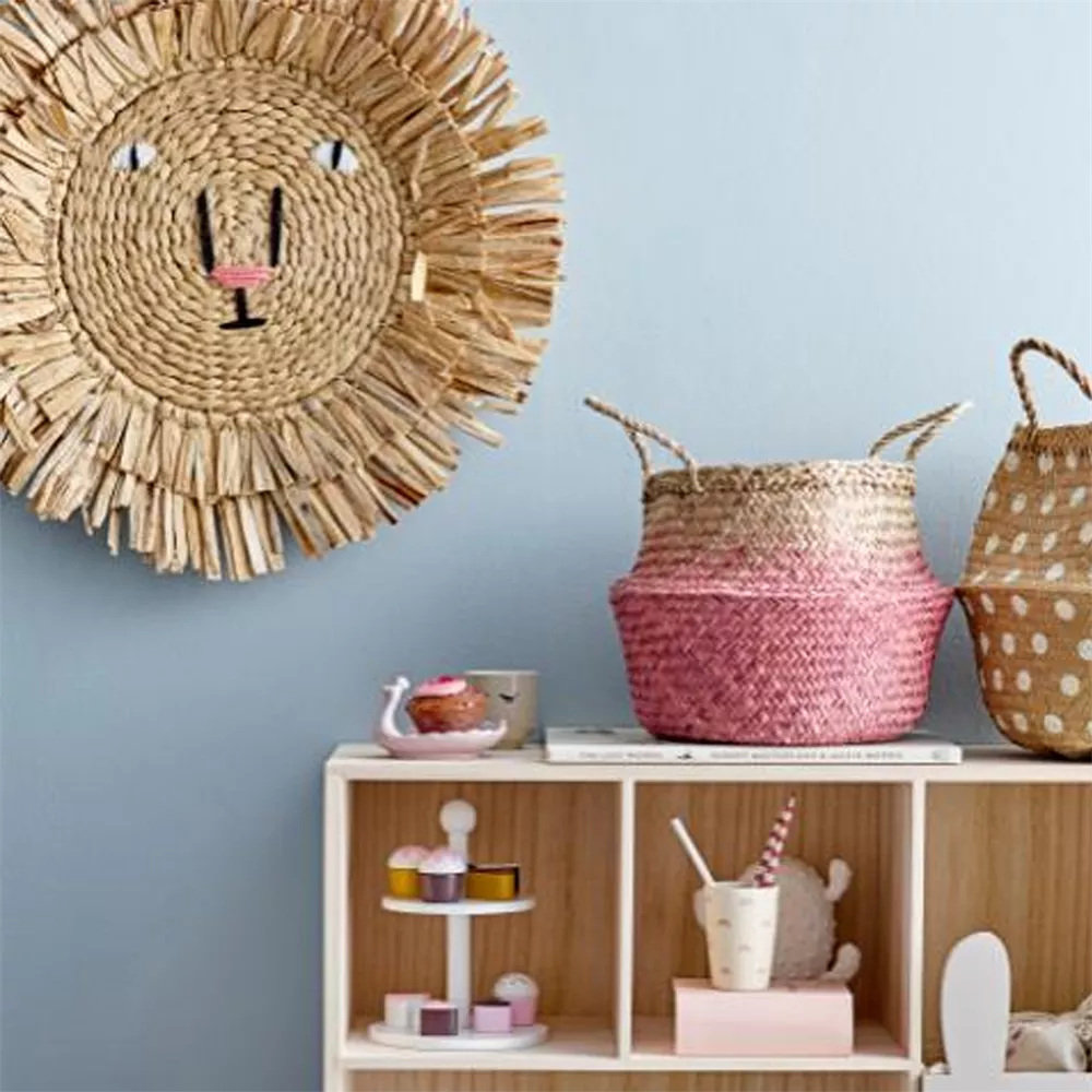 Bloomingville Basir Water Hyacinth Lion Decoration